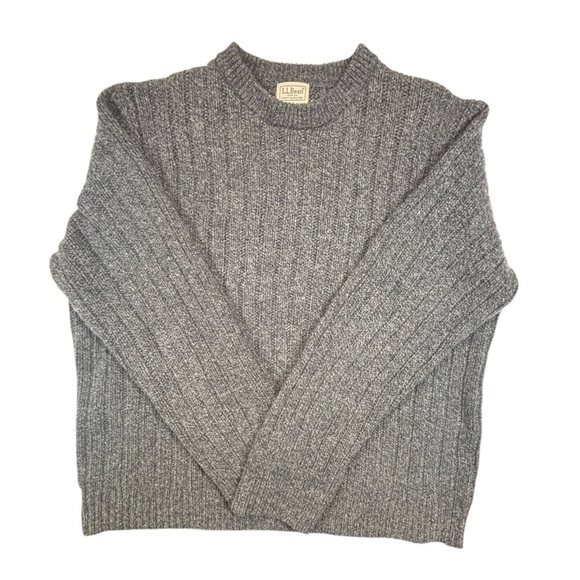 L.L. Bean Other - LL Bean Sweater Mens X Large Gray Lambs Wool Classic Outdoor Grandpa Pullover